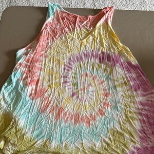Torrid Multicolor Tie-Dye Tank Top